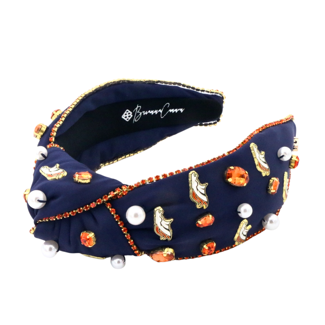 Denver Broncos Navy Logo Headband