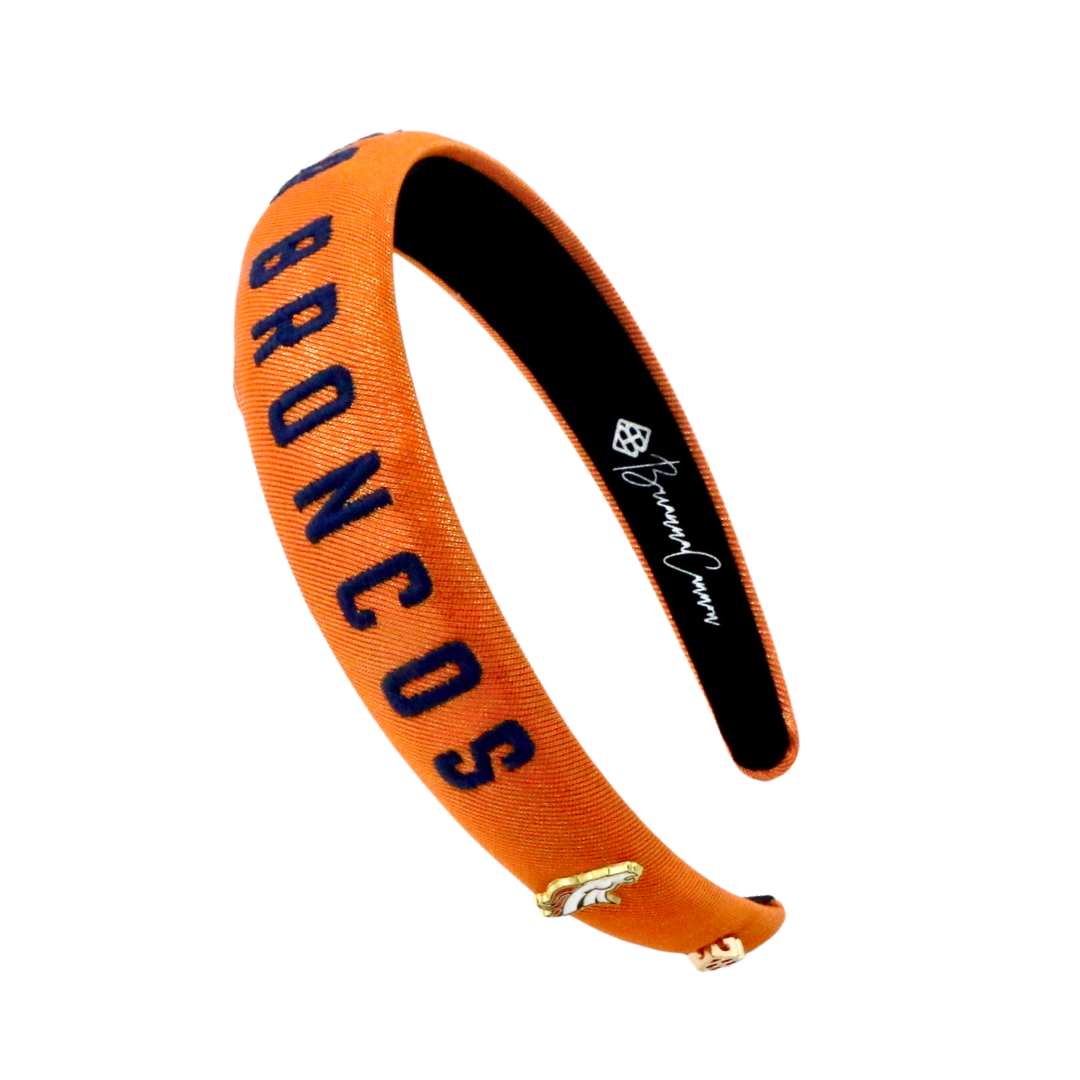 Denver Broncos Thin Embroidered Headband