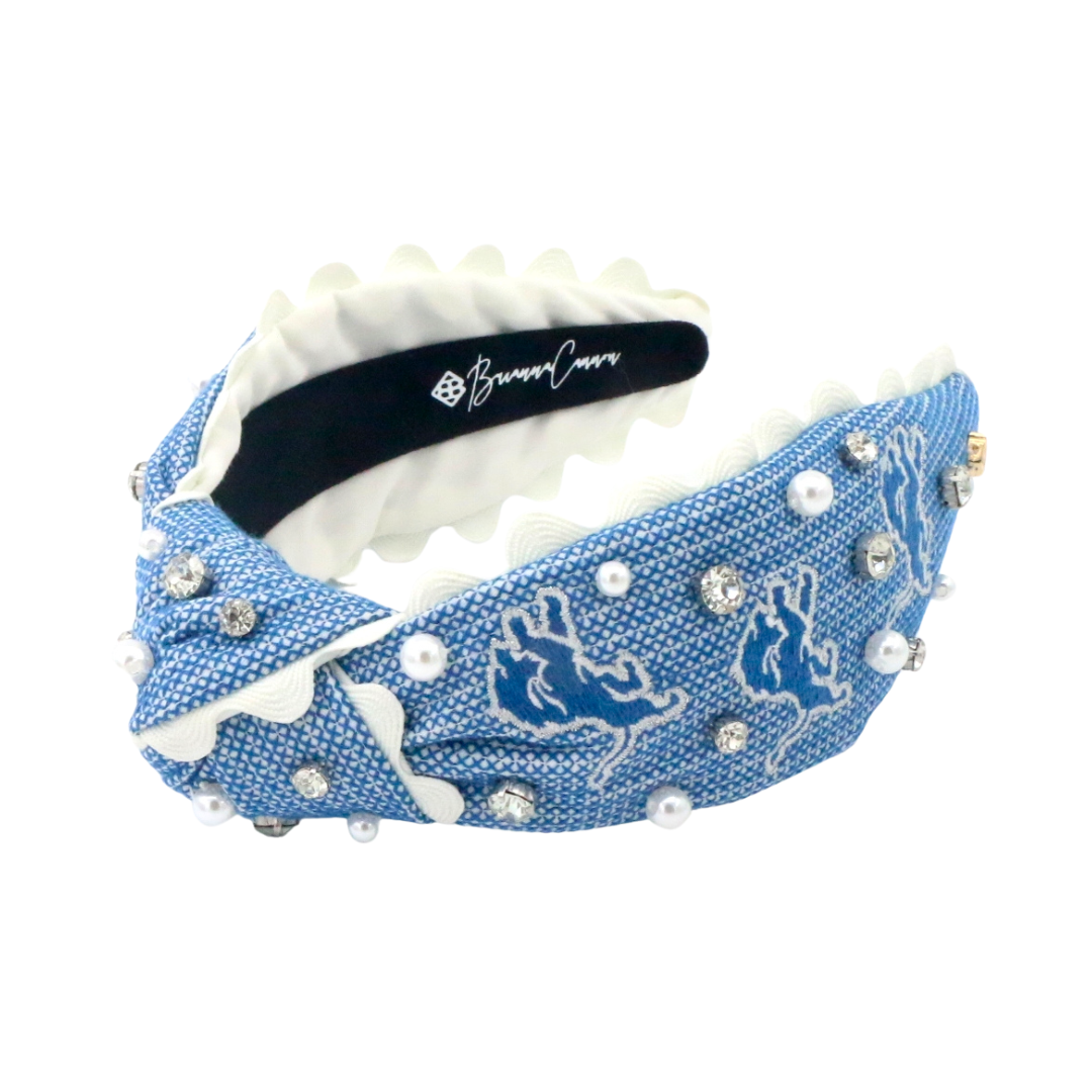 Detroit Lions Adult Cross Stitch Headband