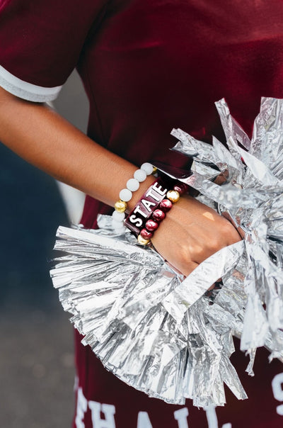 Mississippi State Maroon STATE Cuff