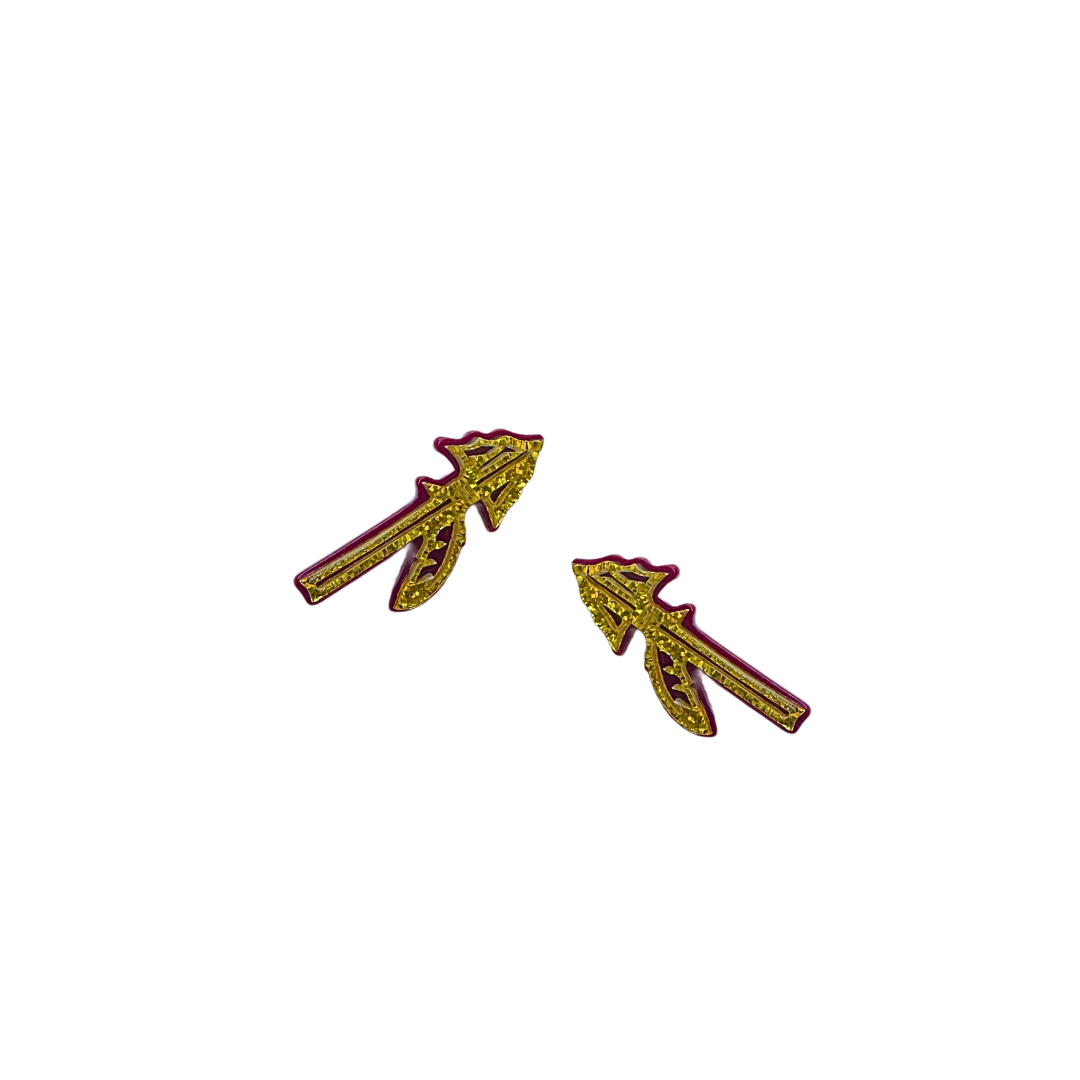 Florida State Spear Stud Earrings