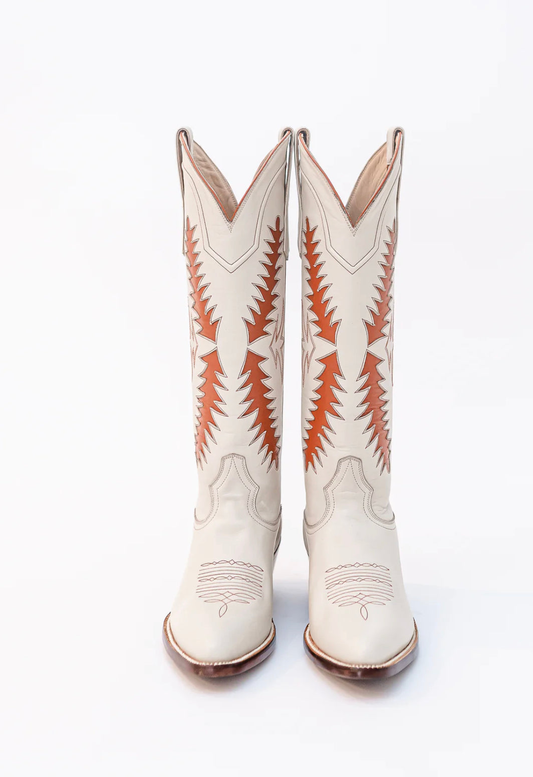 Petite Paloma Finnley Boot - Bone/Burnt Orange