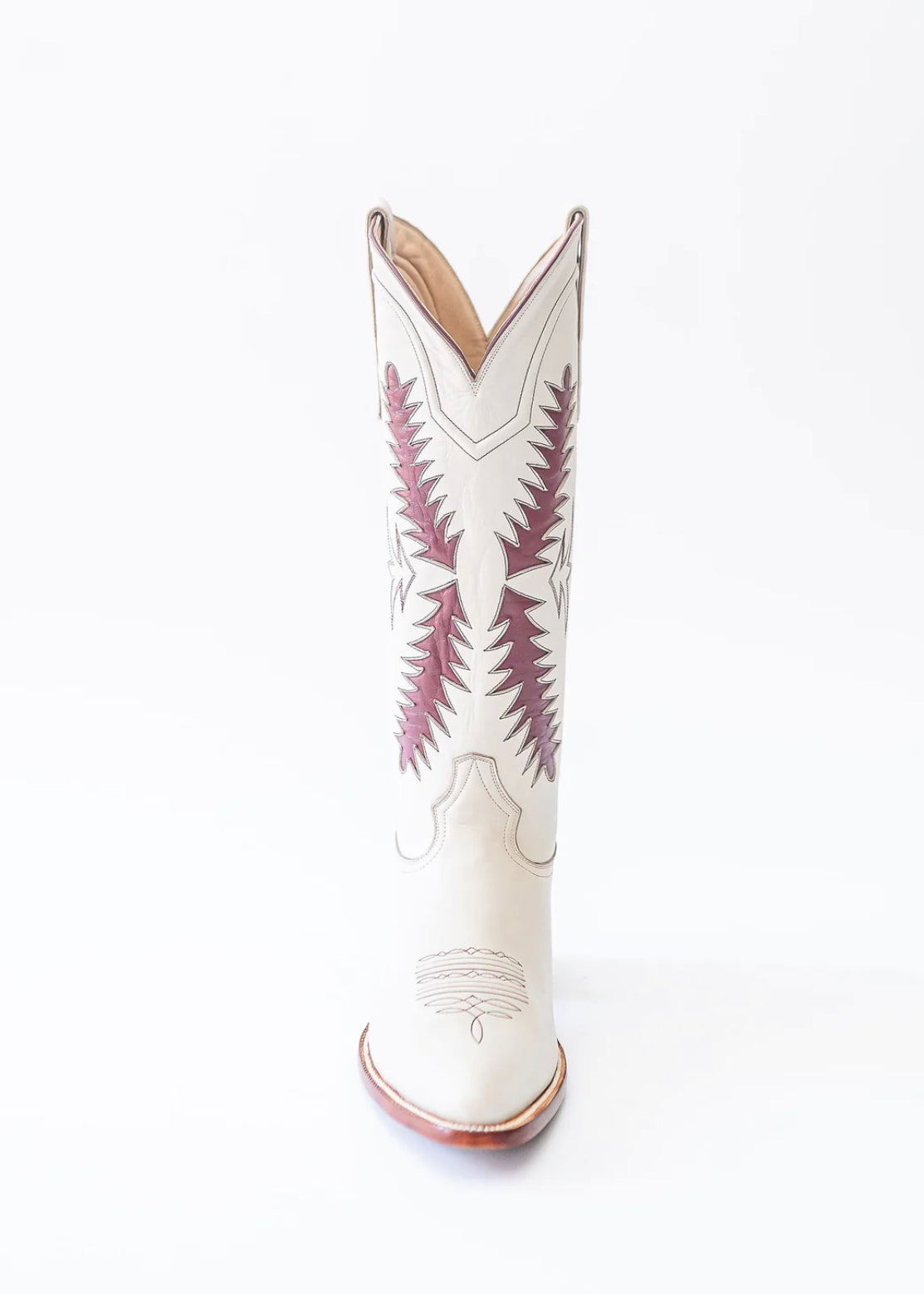 Petite Paloma Finnley Boot - Bone/Maroon