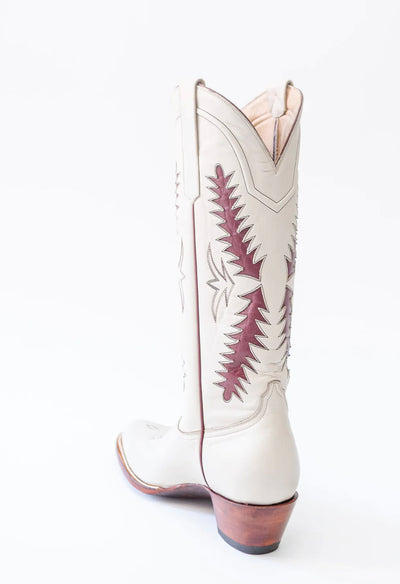 Petite Paloma Finnley Boot - Bone/Maroon