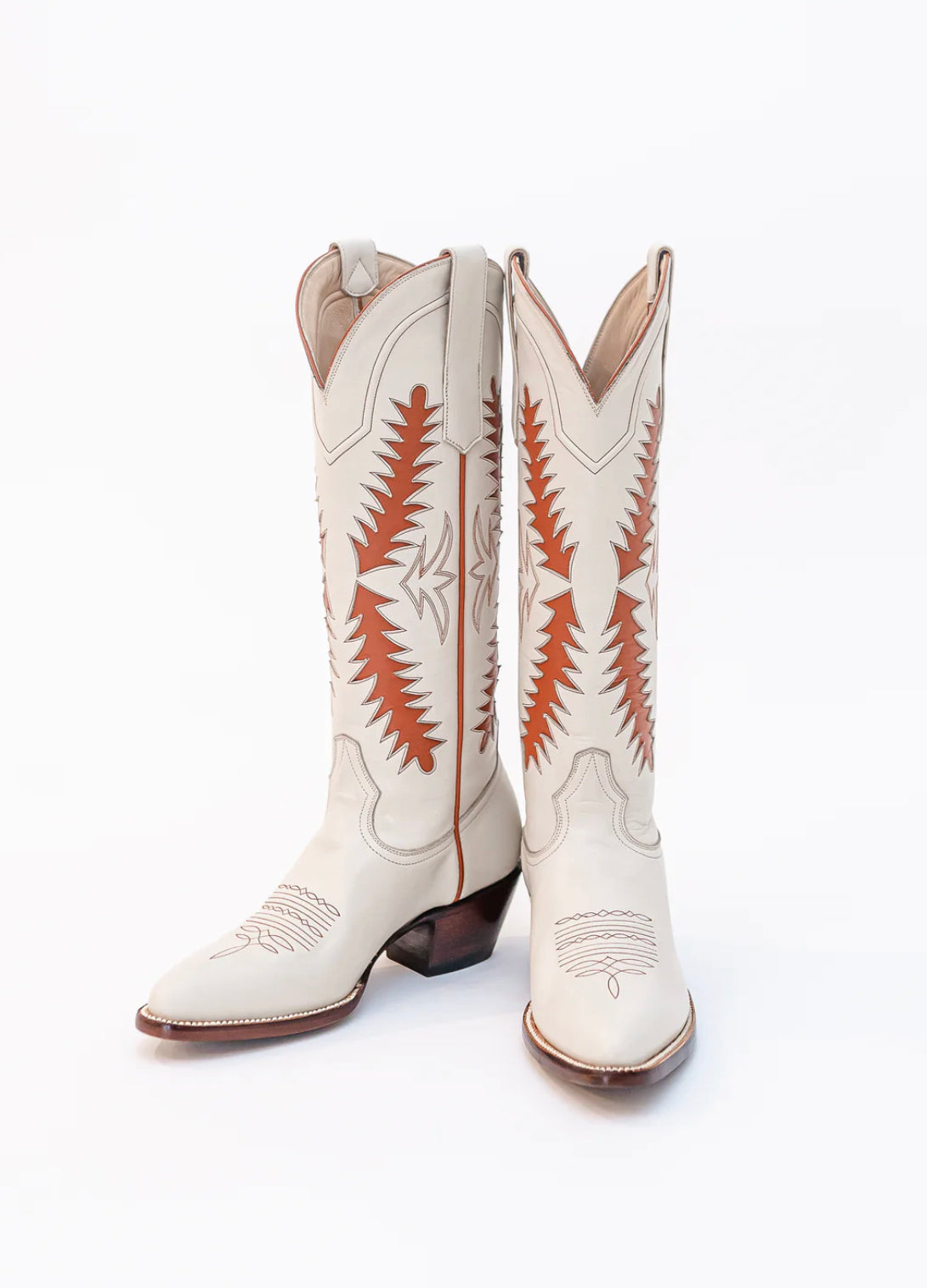 Petite Paloma Finnley Boot - Bone/Burnt Orange