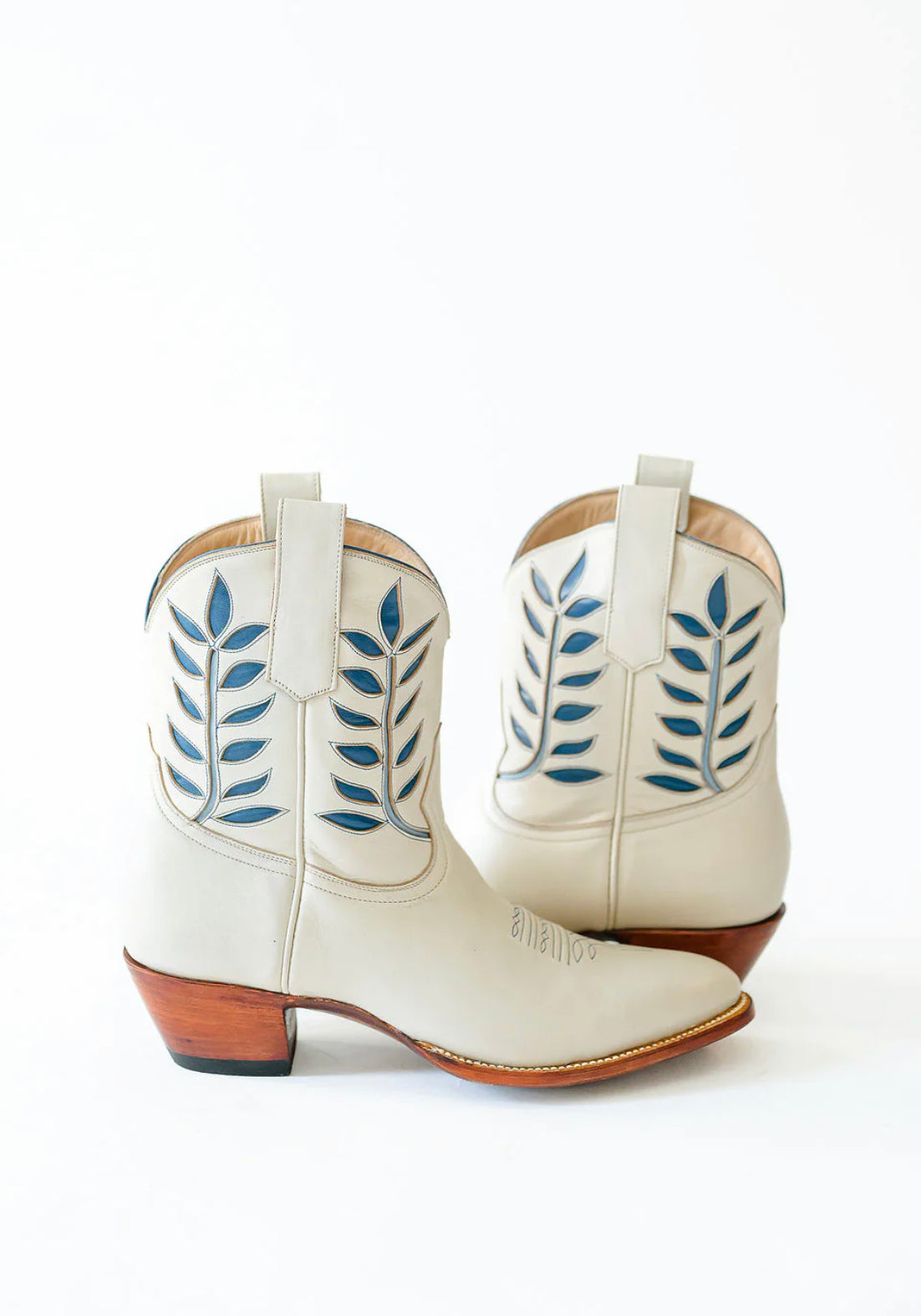 Petite Paloma Hadley Boot - Bone/Blue