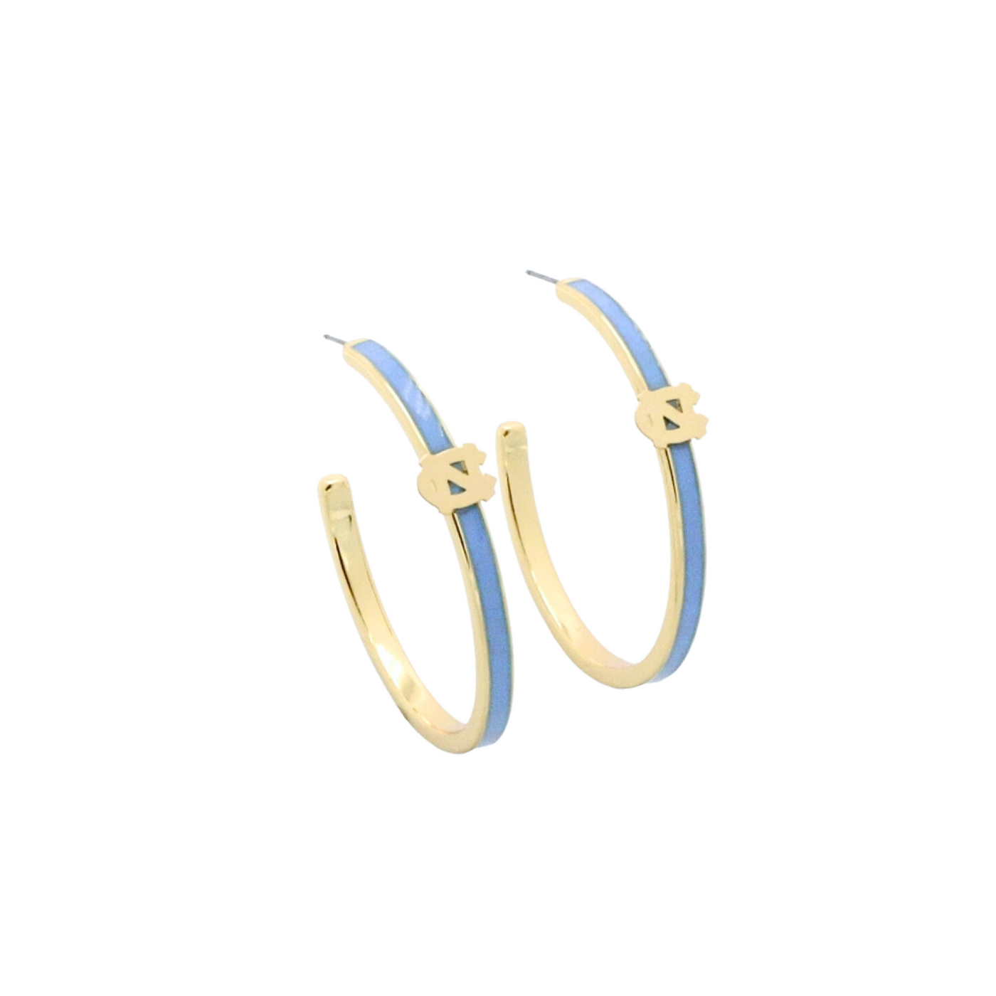 North Carolina Logo Hoop Earrings