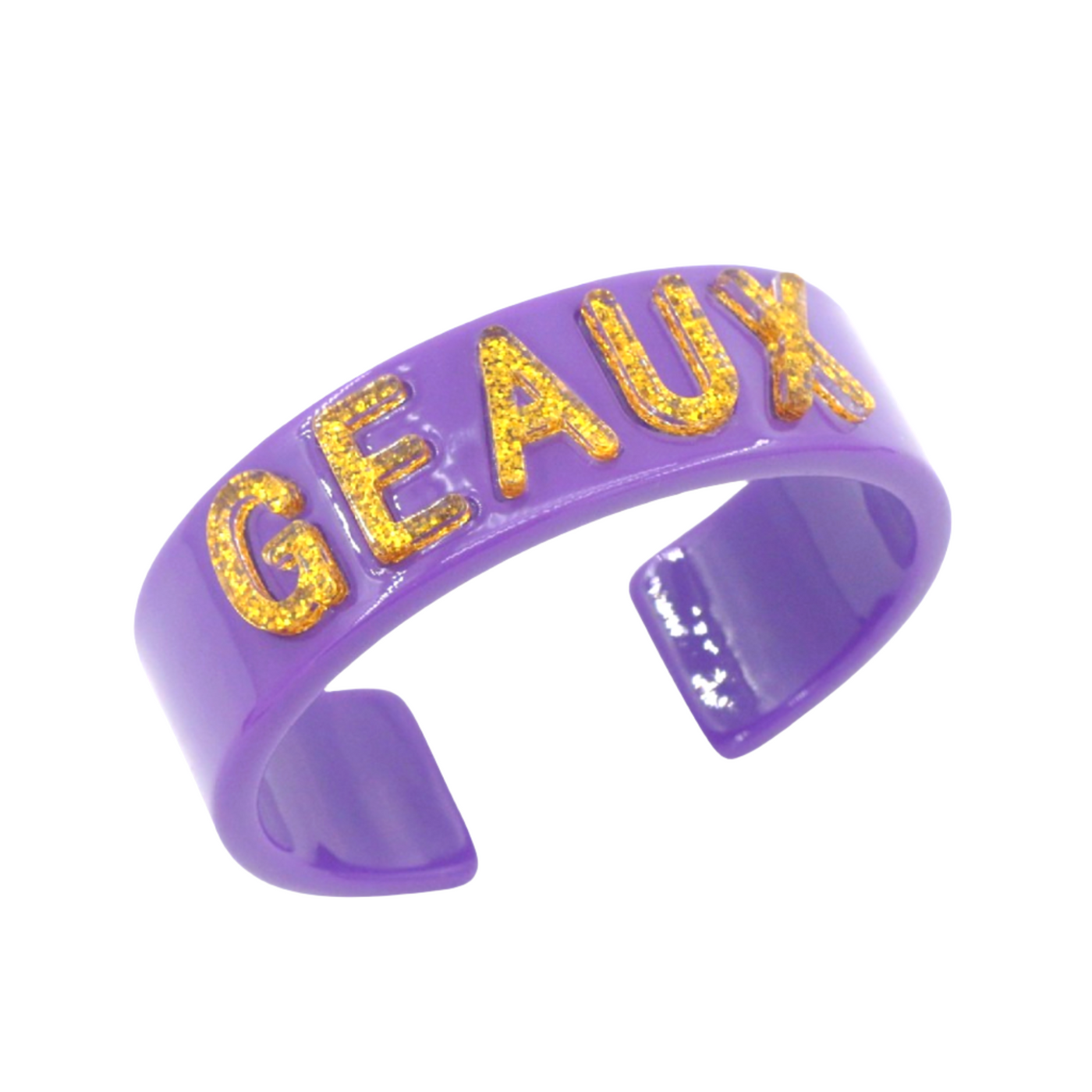 LSU Purple GEAUX Cuff