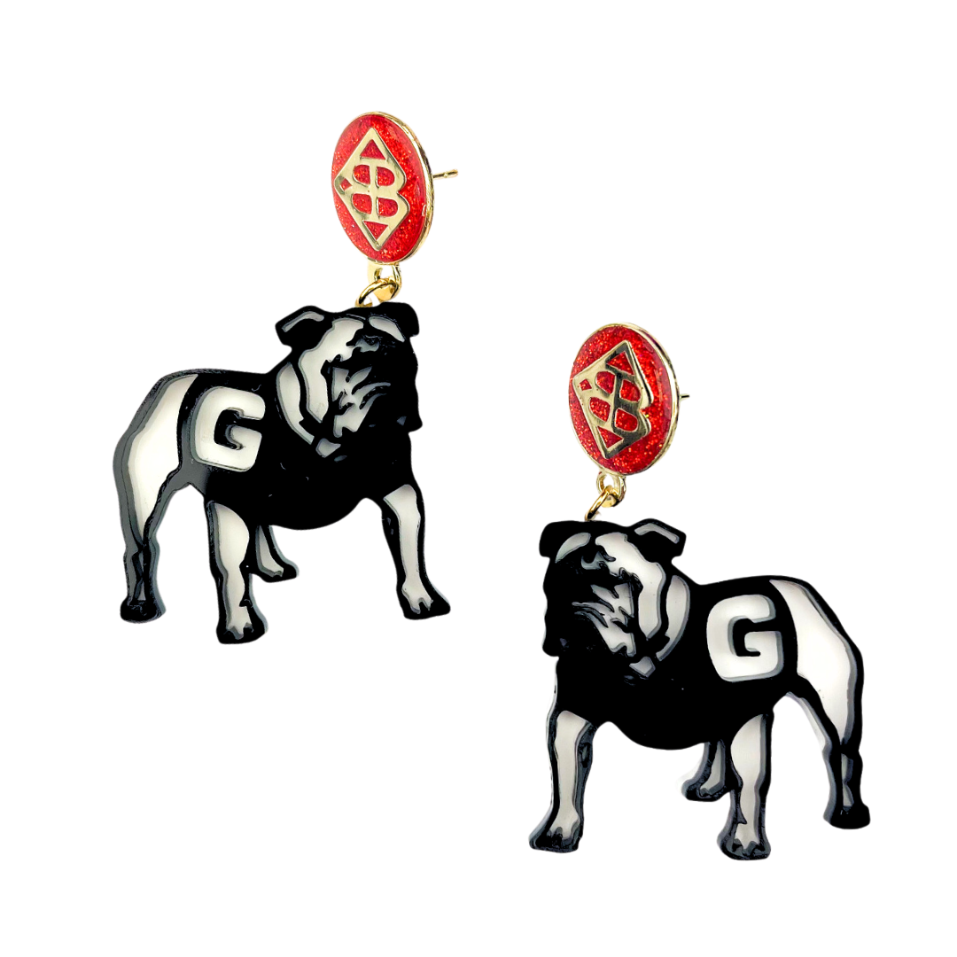 Georgia Bulldog Earrings