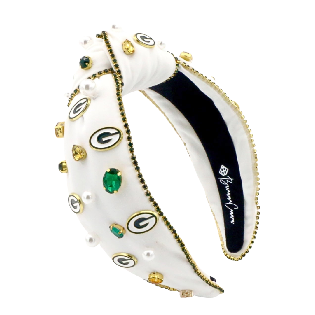 Green Bay Packers White Logo Headband