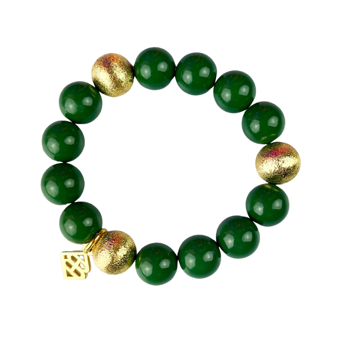 Green Beaded Brianna Bracelet