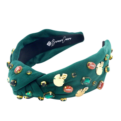 Fan Gear Football Headband in Green