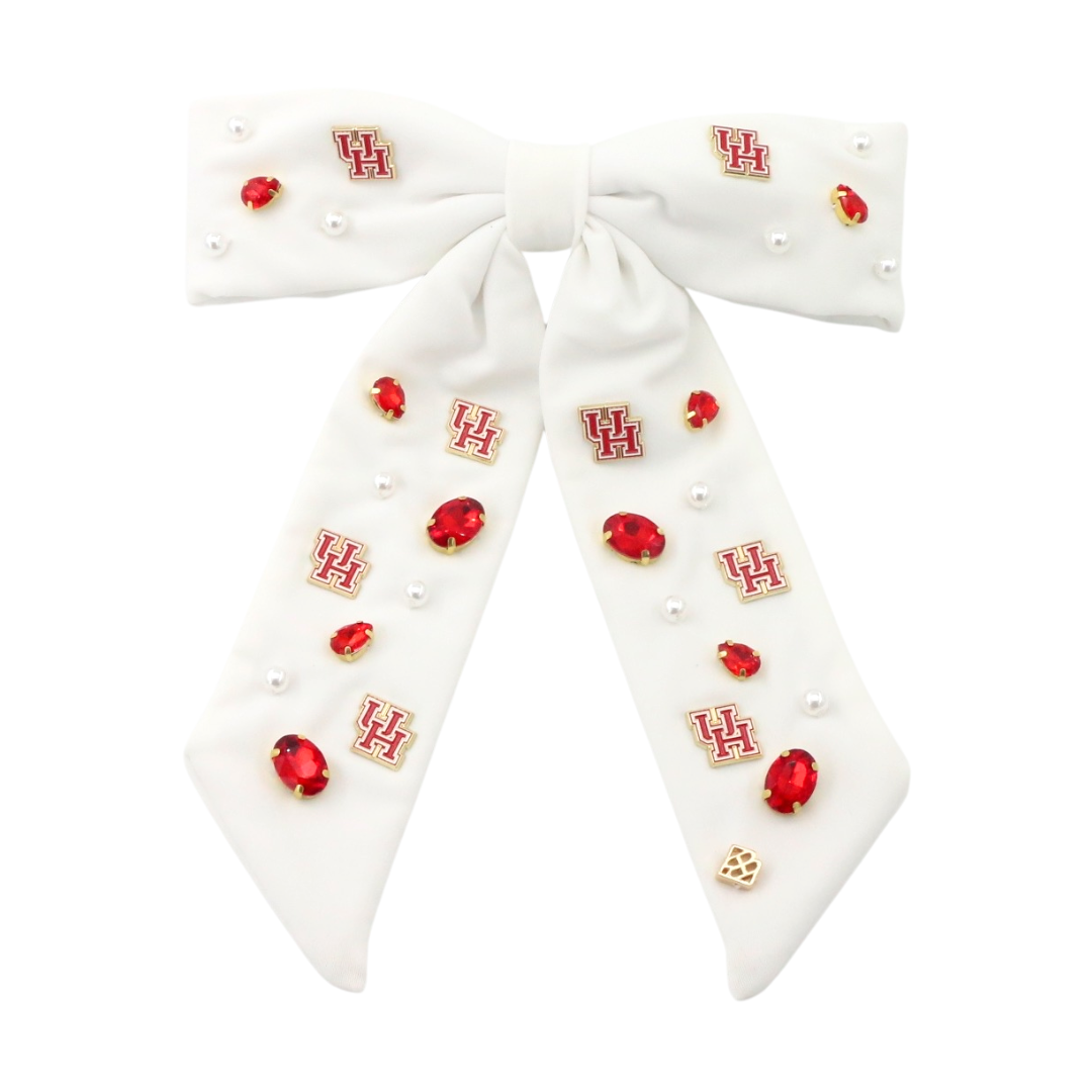 Houston White Bow Barrette