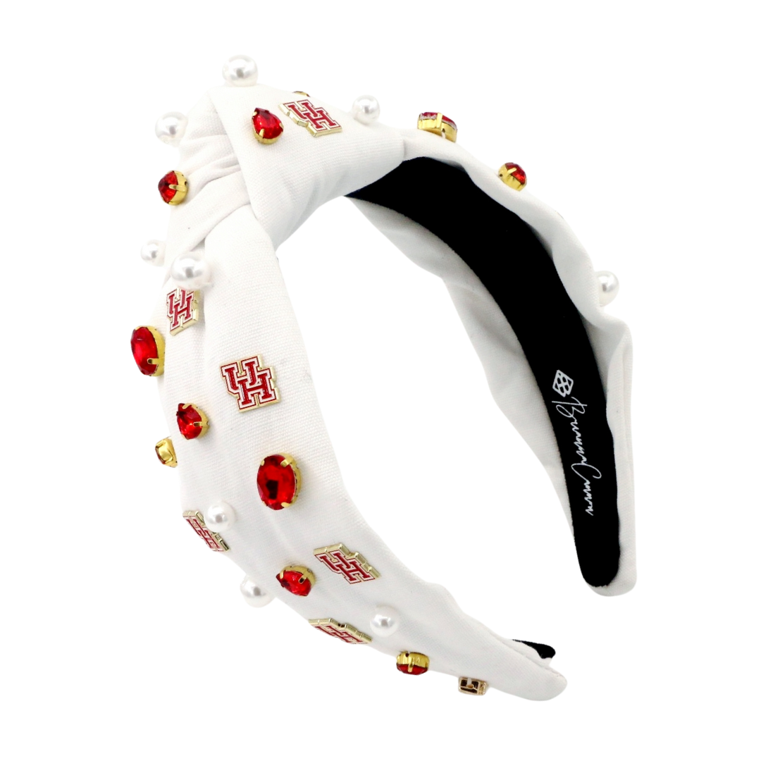 Houston White Logo Headband