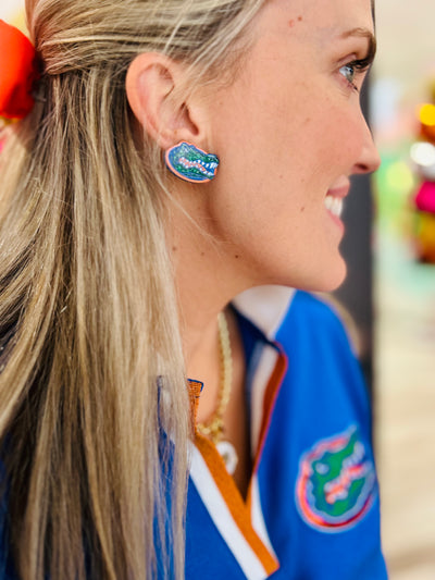 Florida Pavé Logo Studs