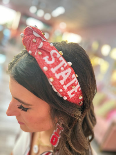 Ohio State Adult Cross Stitch Headband