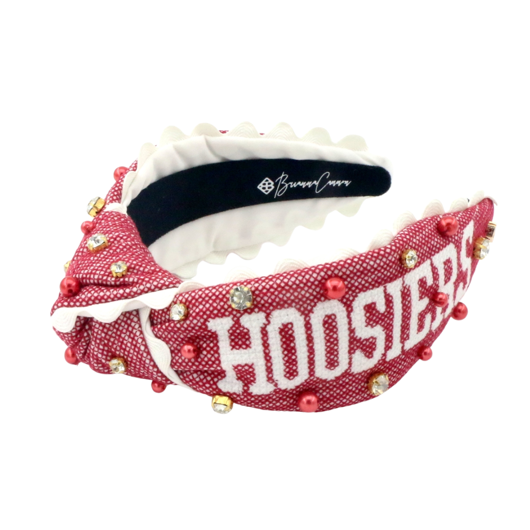 Indiana Adult HOOSIERS Cross Stitch Headband