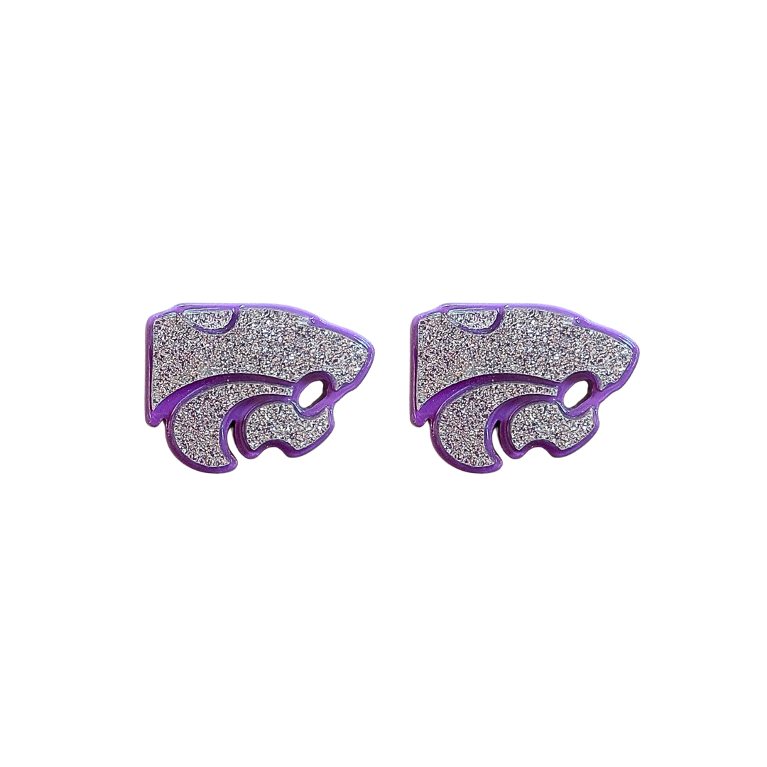 Kansas State Silver Wildcat Studs