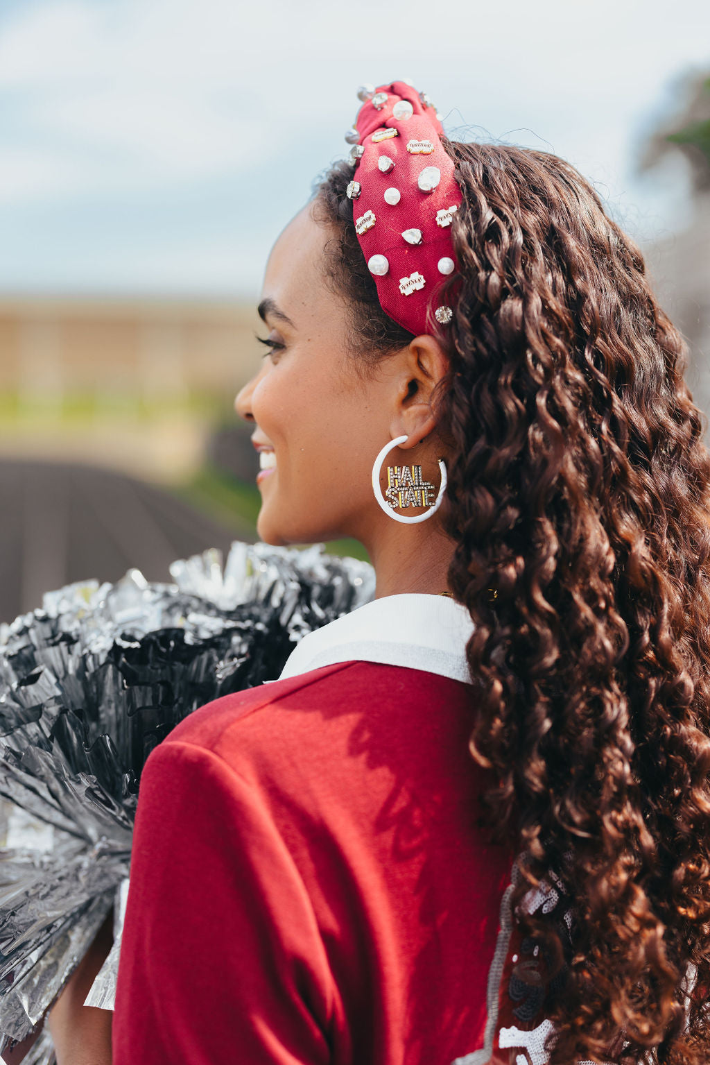 Mississippi State Maroon Logo Headband