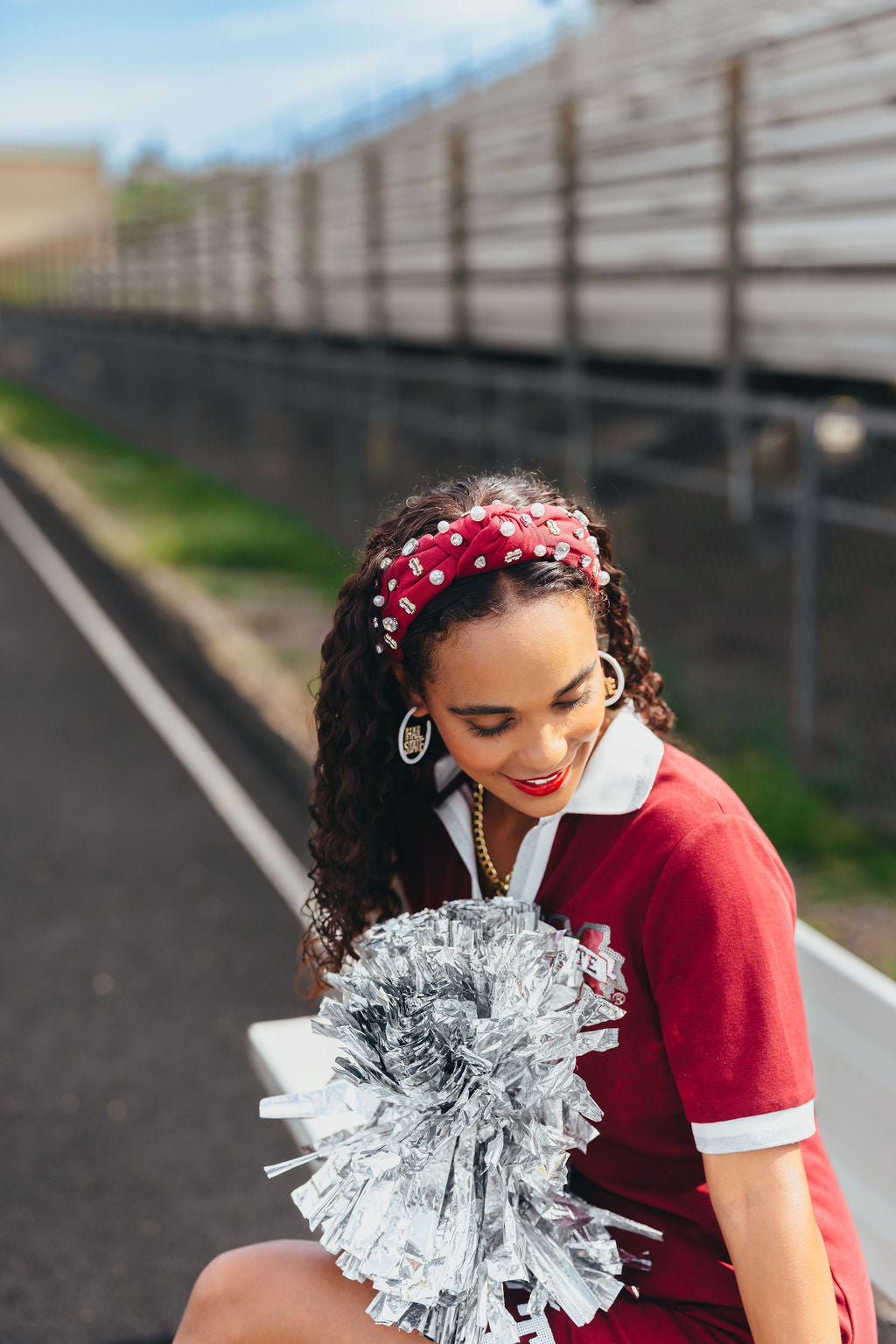 Mississippi State Maroon Logo Headband