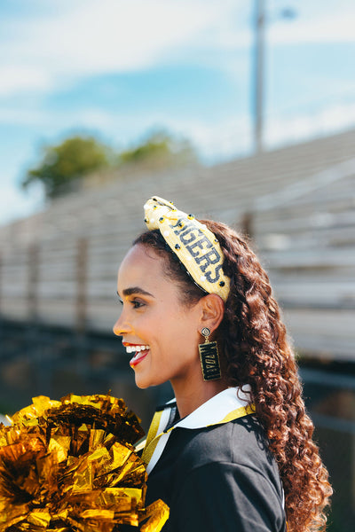 Missouri Black MIZZOU Earrings