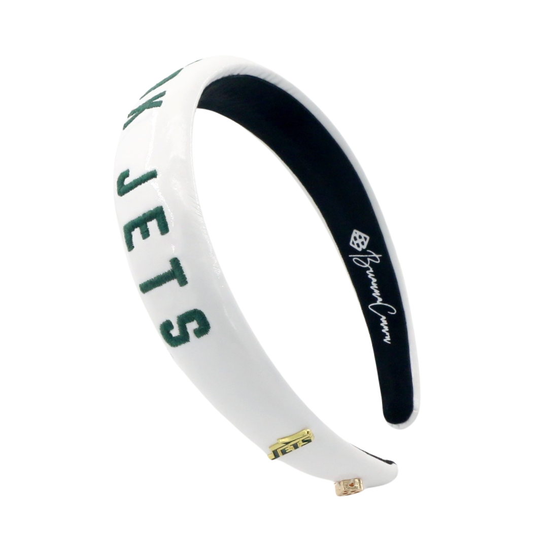 New York Jets Thin Embroidered Headband