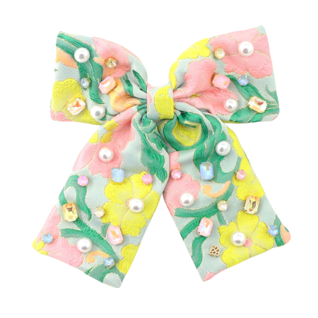 Neon Paradise Bow Barrette