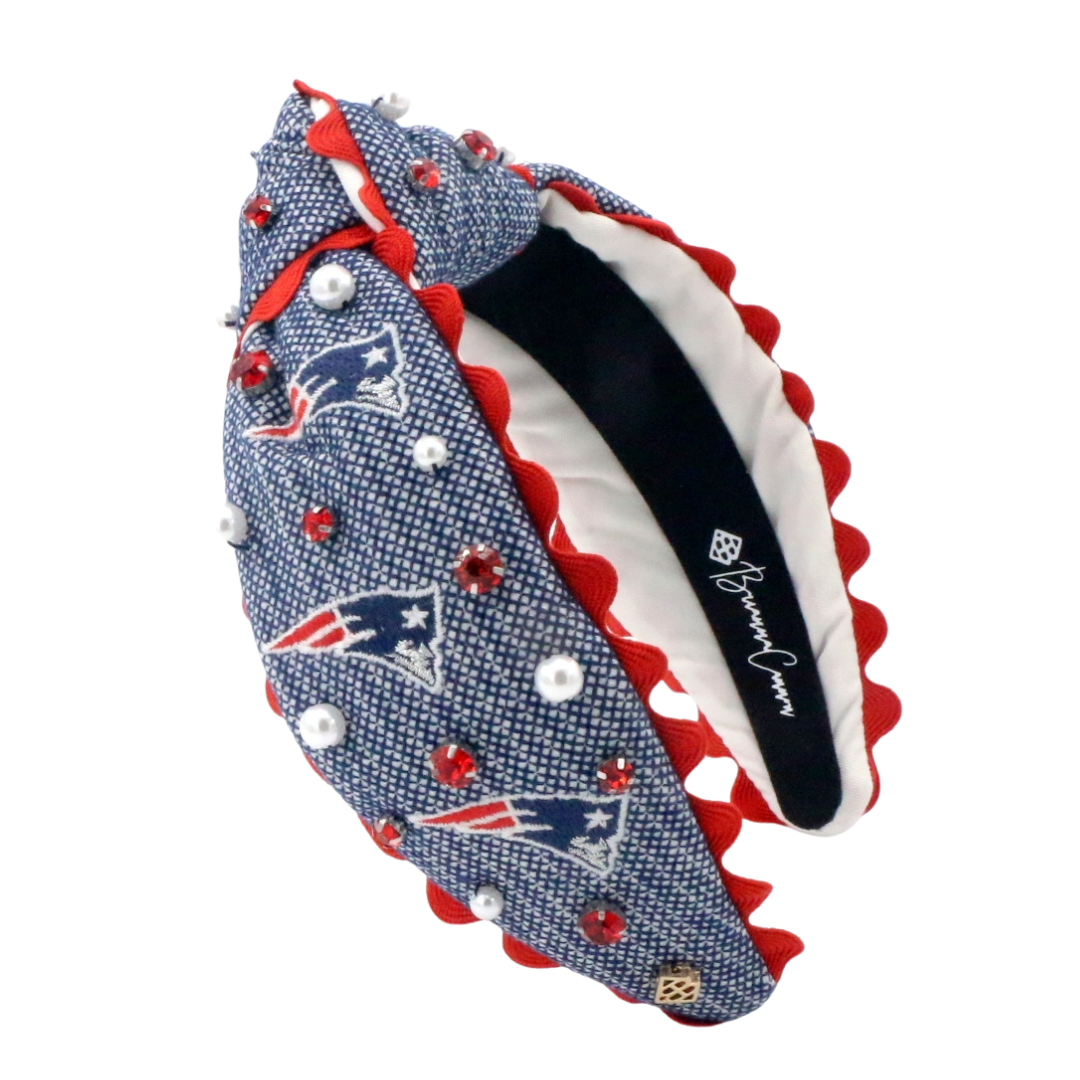 New England Patriots Adult Cross Stitch Headband