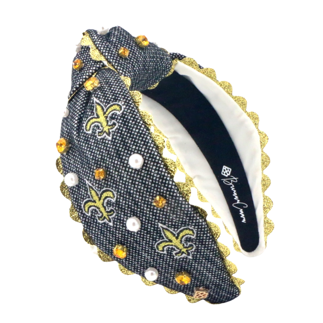 New Orleans Saints Adult Cross Stitch Headband