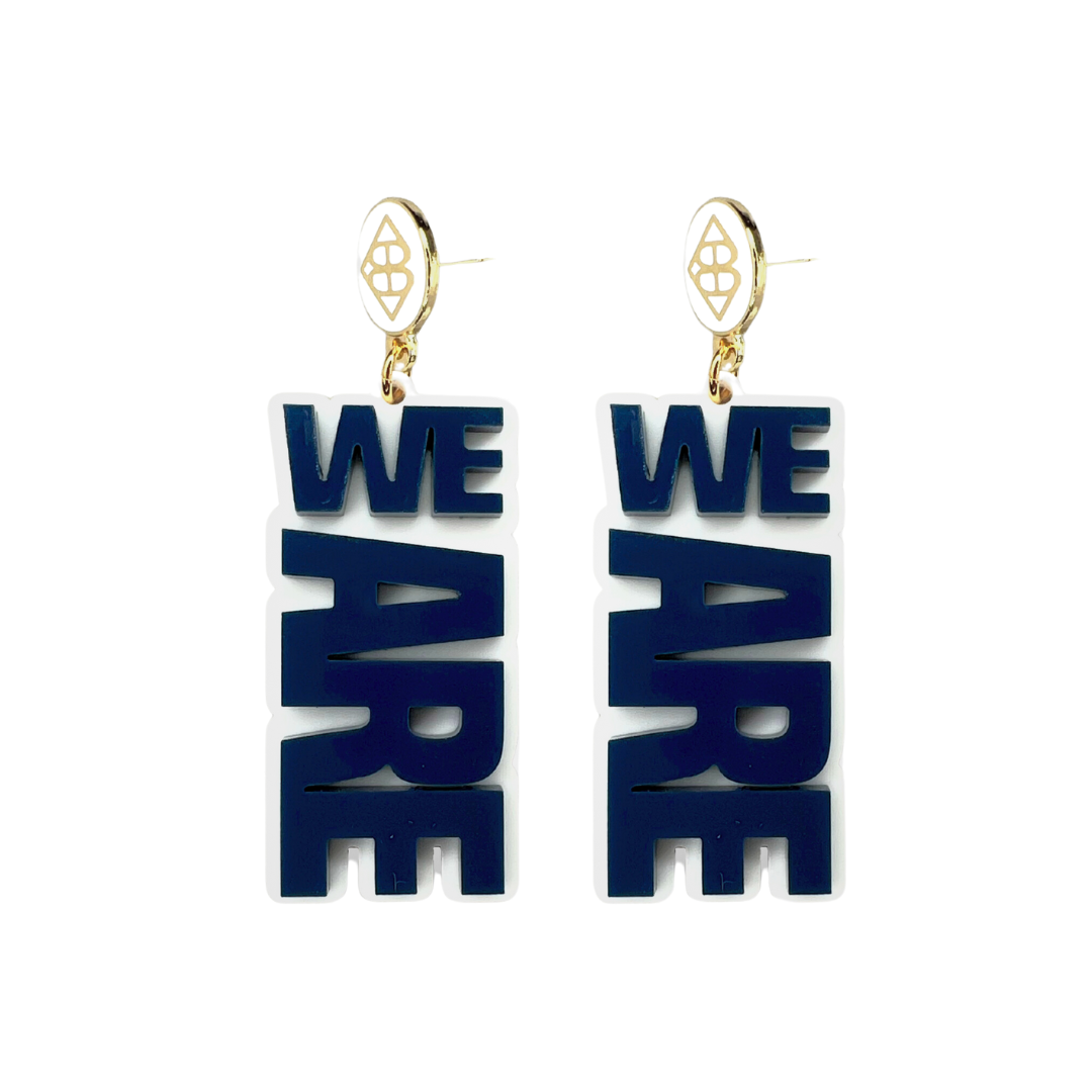 Penn State Navy WE ARE Earrings