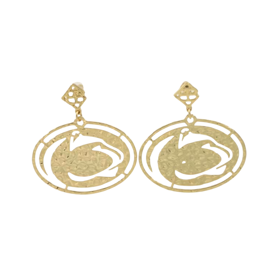 Penn State Gold Logo Earring with BC Logo