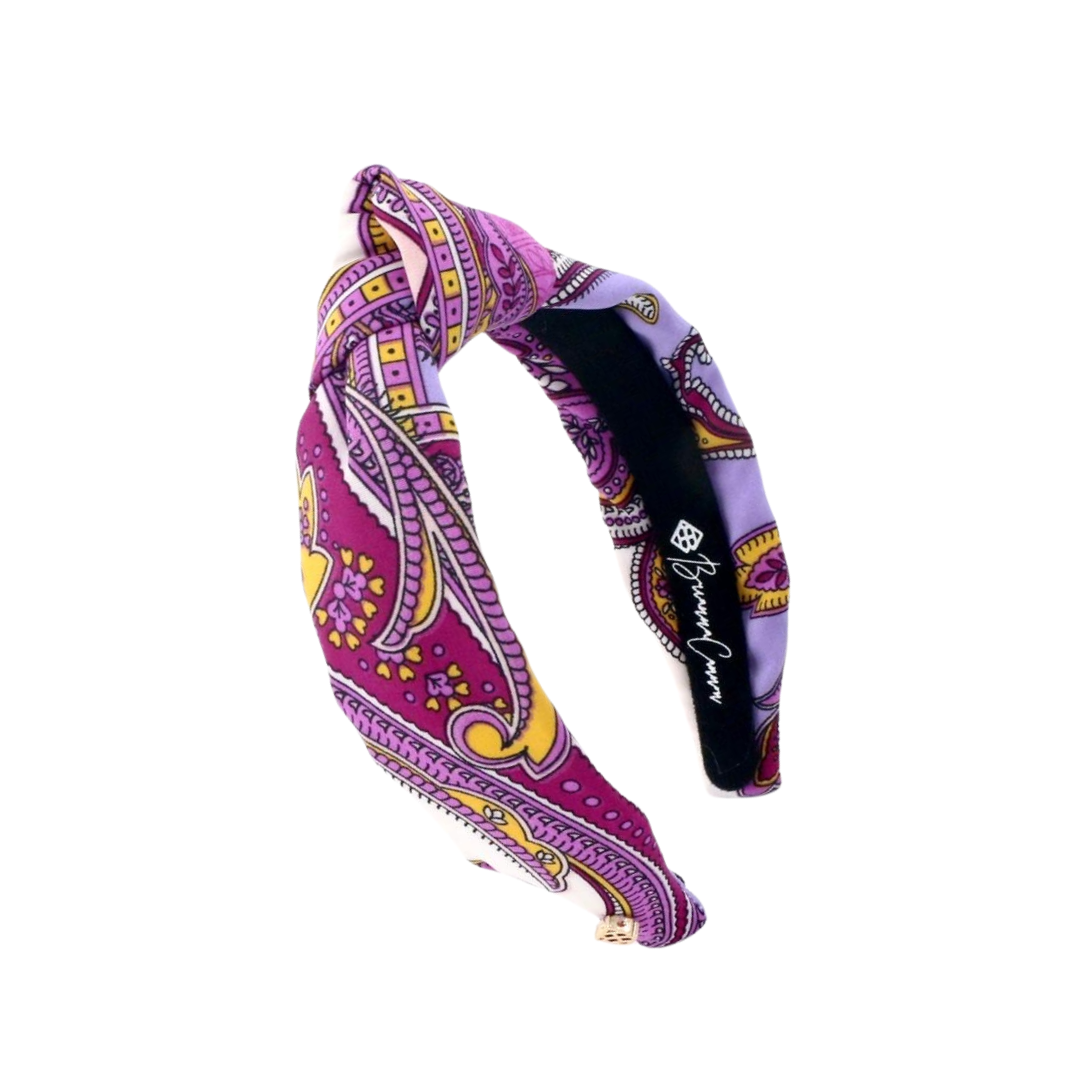 Child Size Purple Bandana Knotted Headband