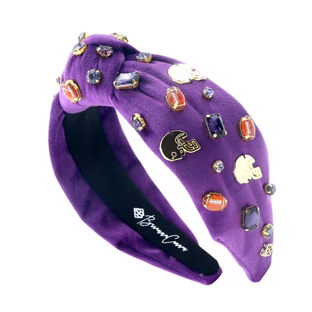 Fan Gear Football Headband in Purple