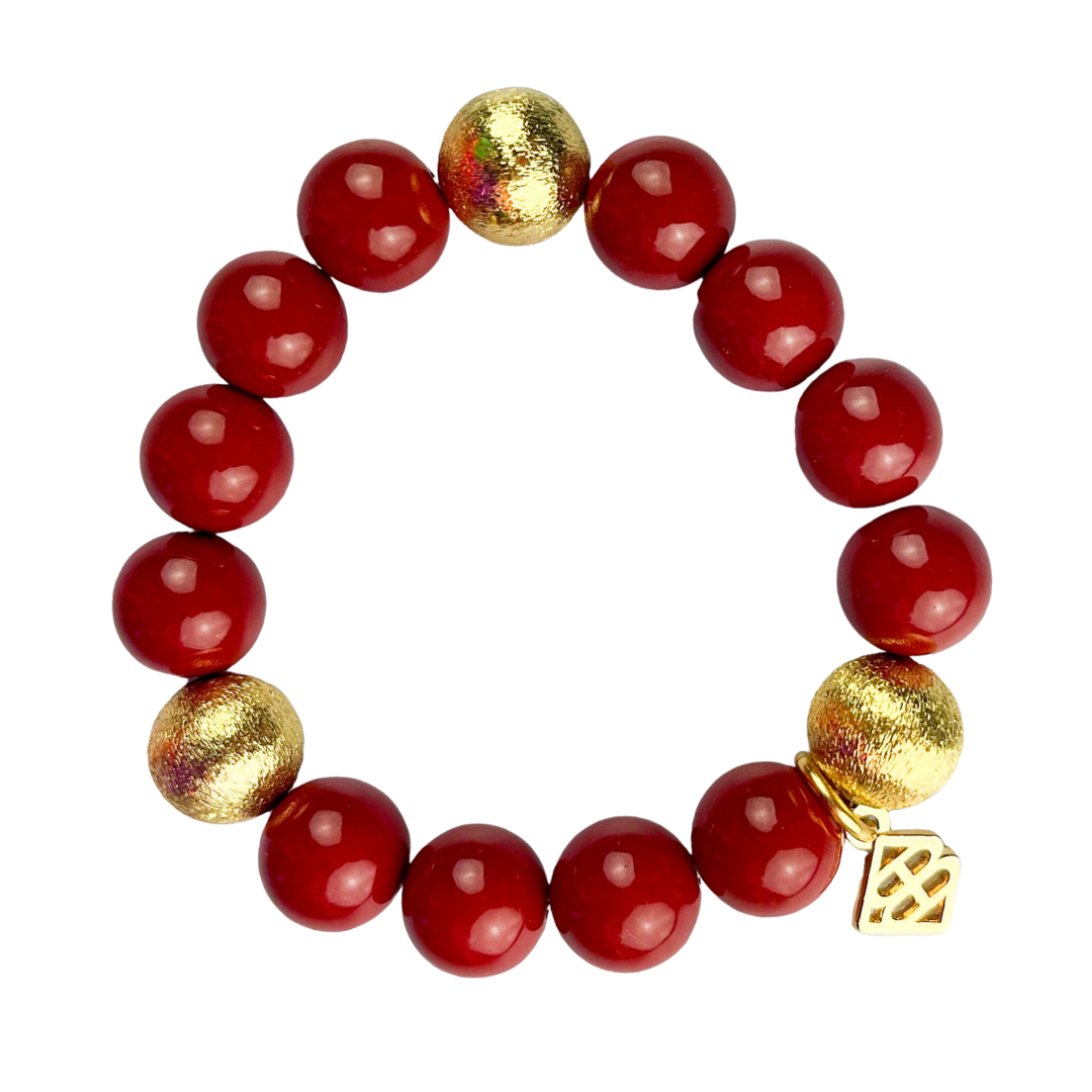 Crimson Beaded Brianna Bracelet