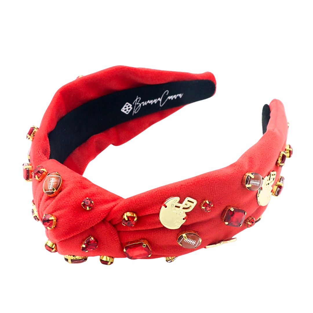 Fan Gear Football Headband in Red