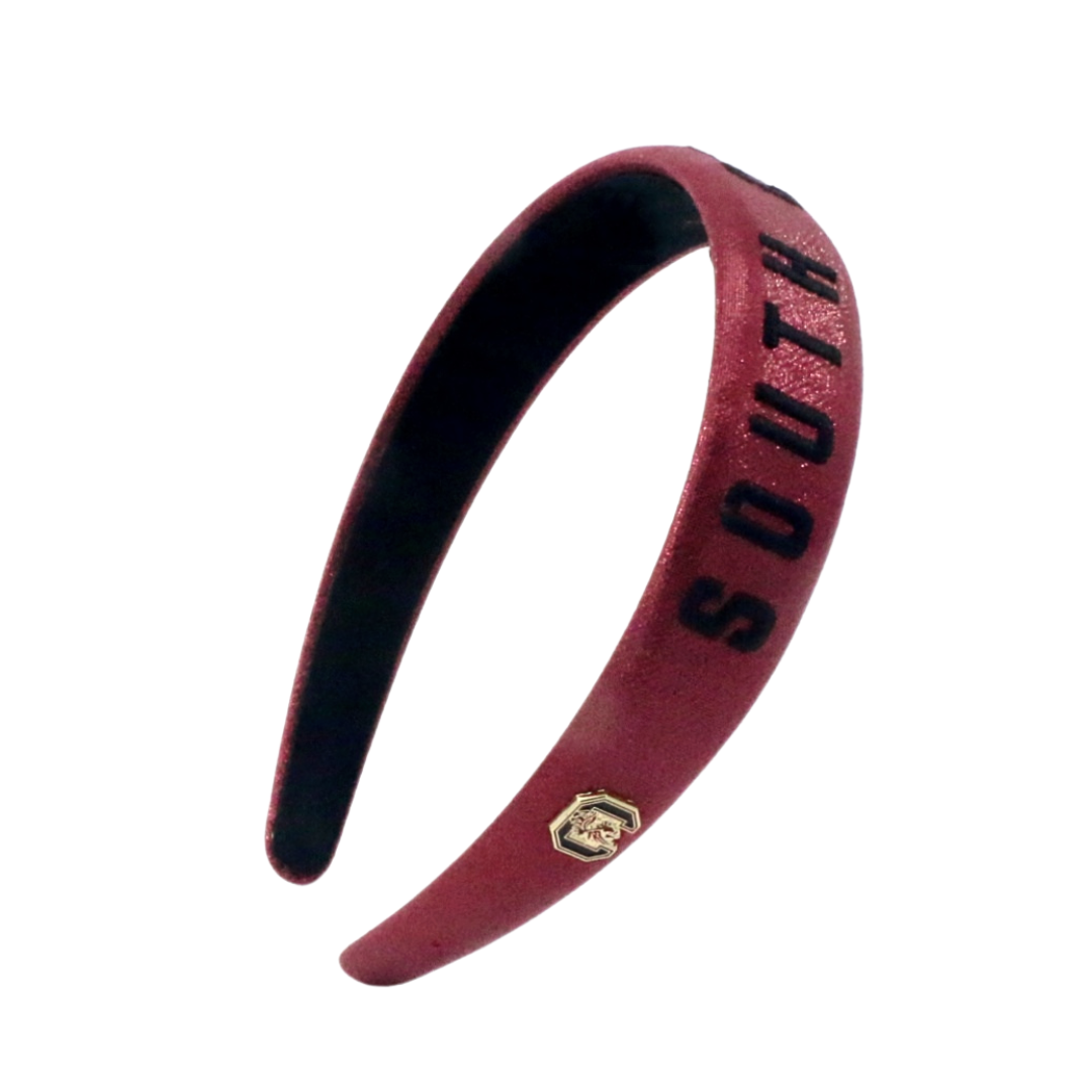 University of South Carolina Garnet Thin Embroidered Headband