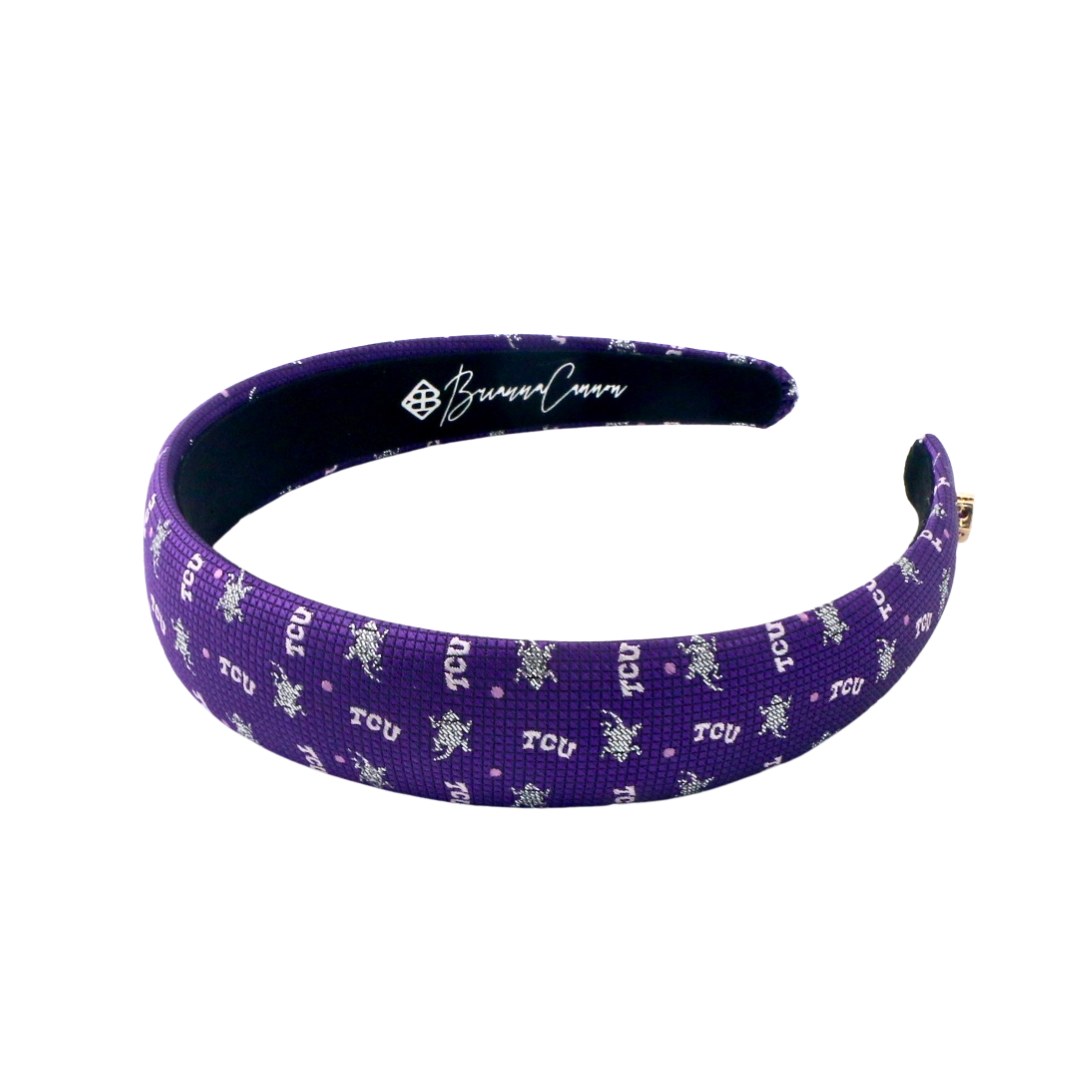 TCU Purple Woven Thin Headband