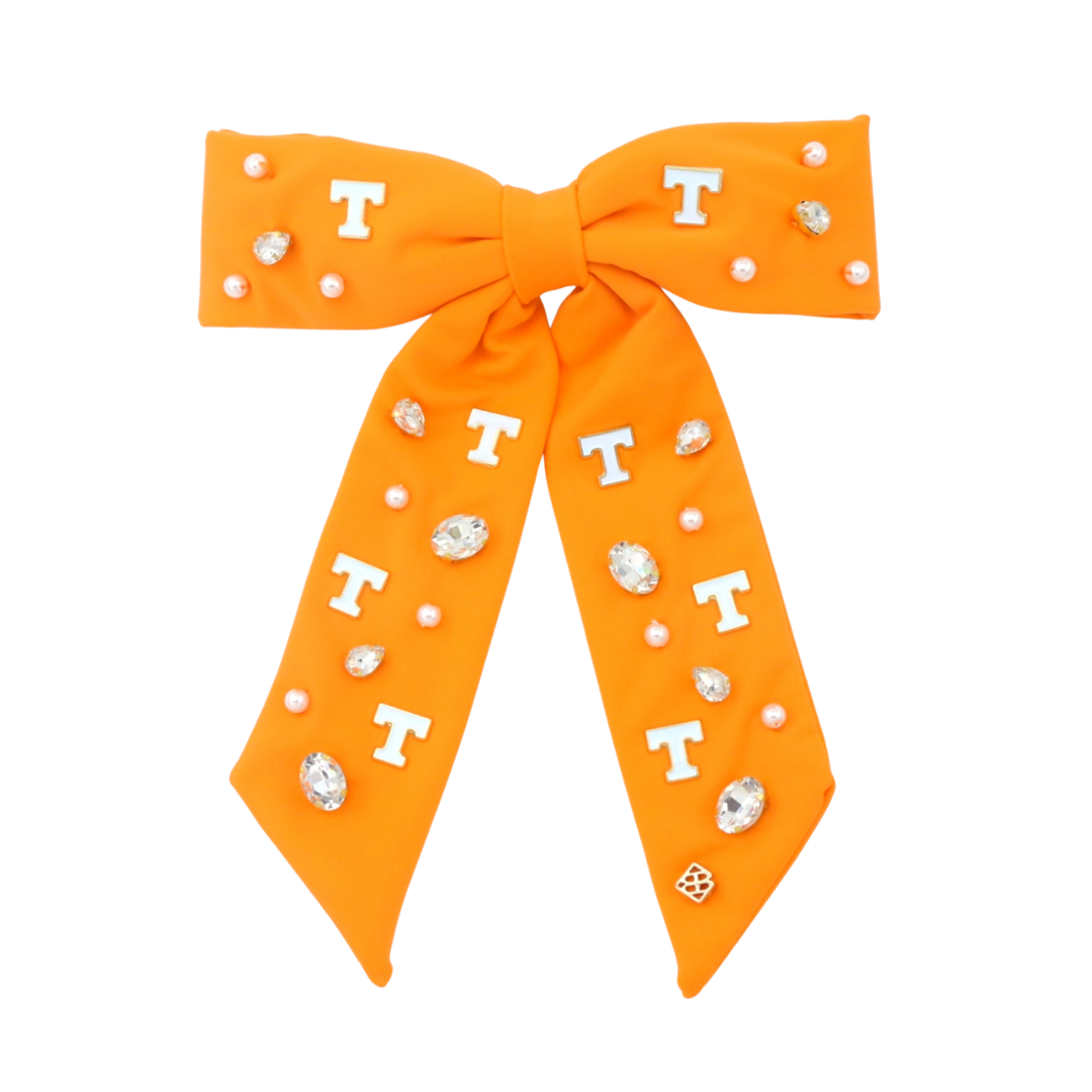 University of Tennessee Orange Bow Barrette