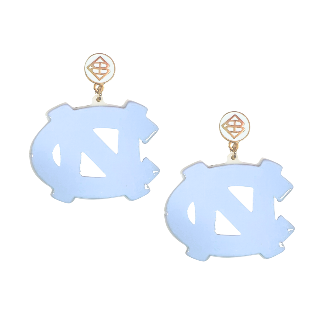 North Carolina Blue Logo Earrings