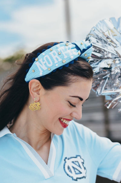 North Carolina Gold Logo Earring with BC Logo