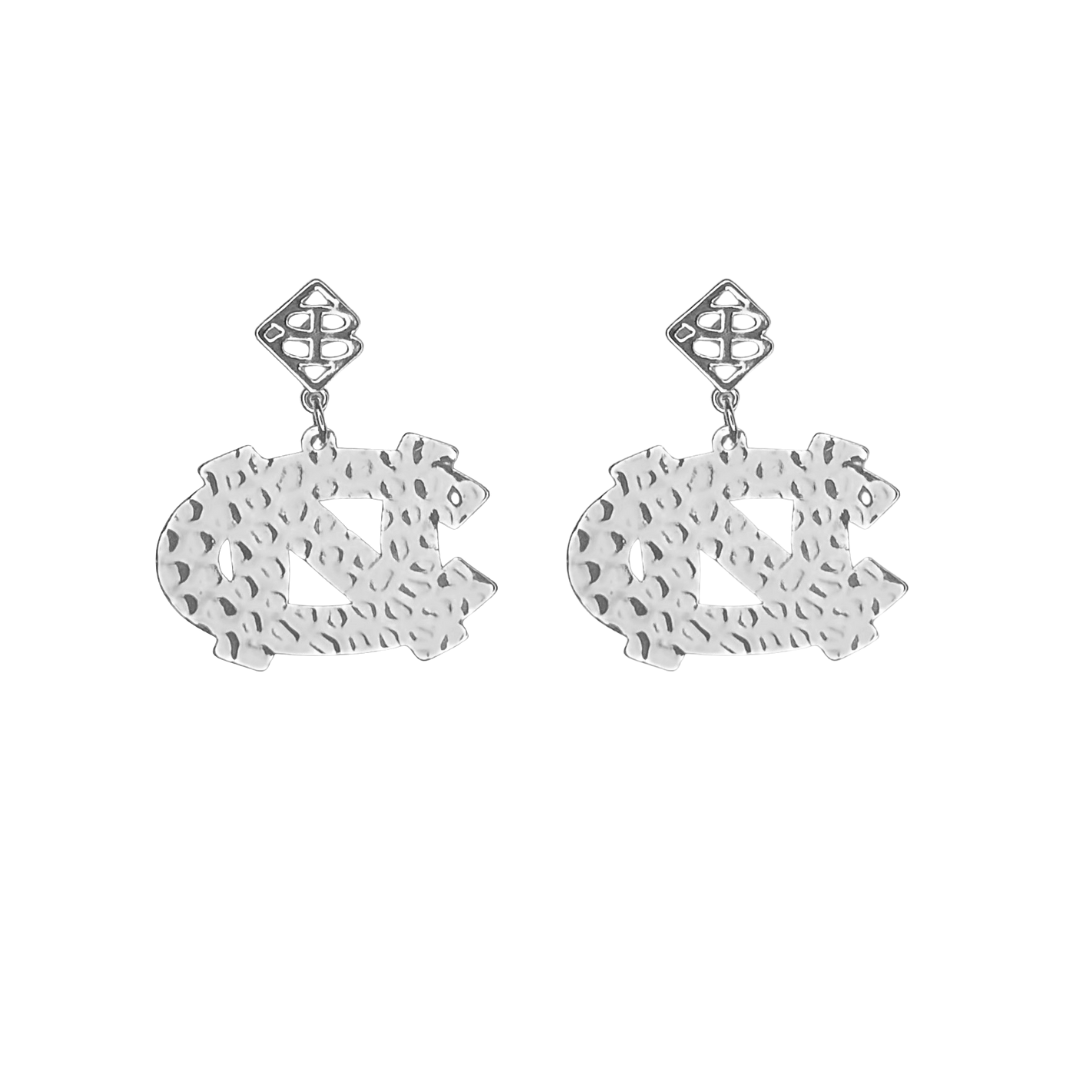 North Carolina Silver Logo Earring with BC Logo