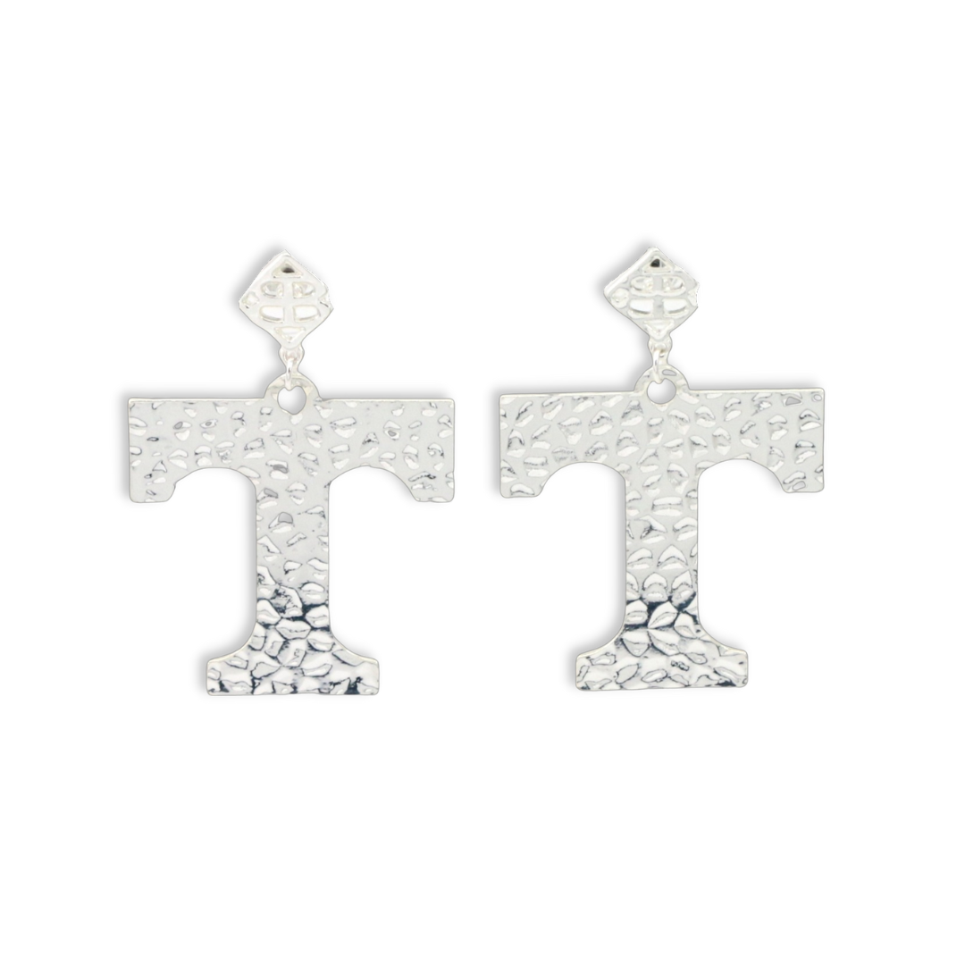 University of Tennessee Silver Logo Earring with BC Logo