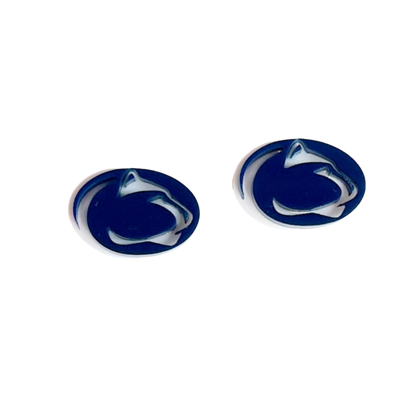 Penn State Navy Nittany Lion Logo Studs