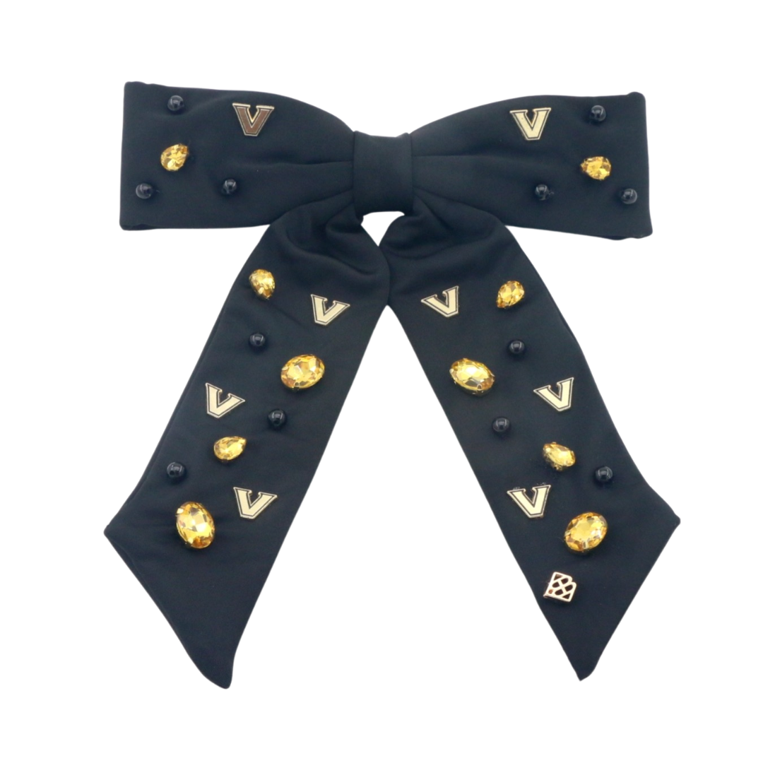 Vanderbilt Black Bow Barrette