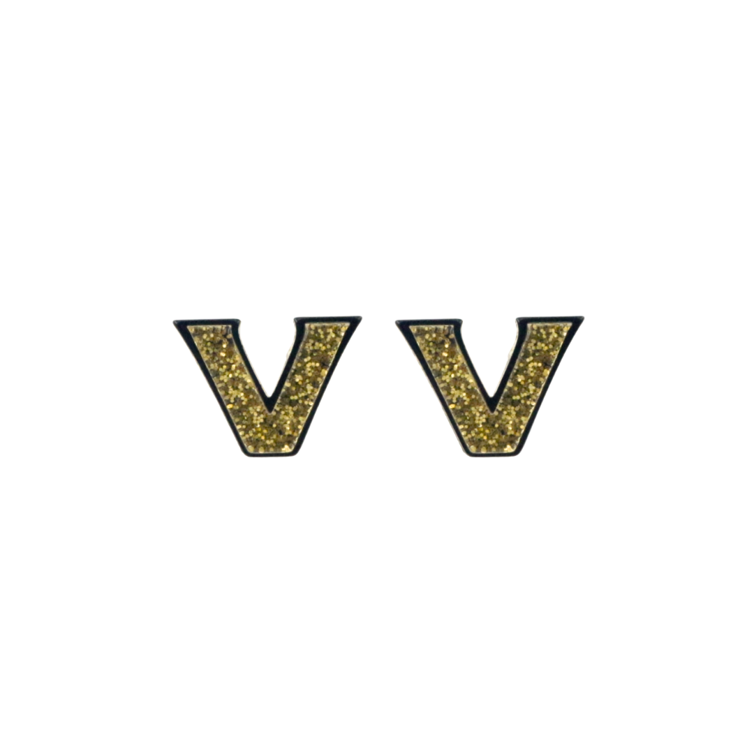 Vanderbilt Gold Logo Studs