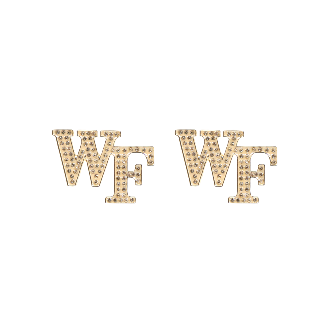 Wake Forest Pavé Logo Studs