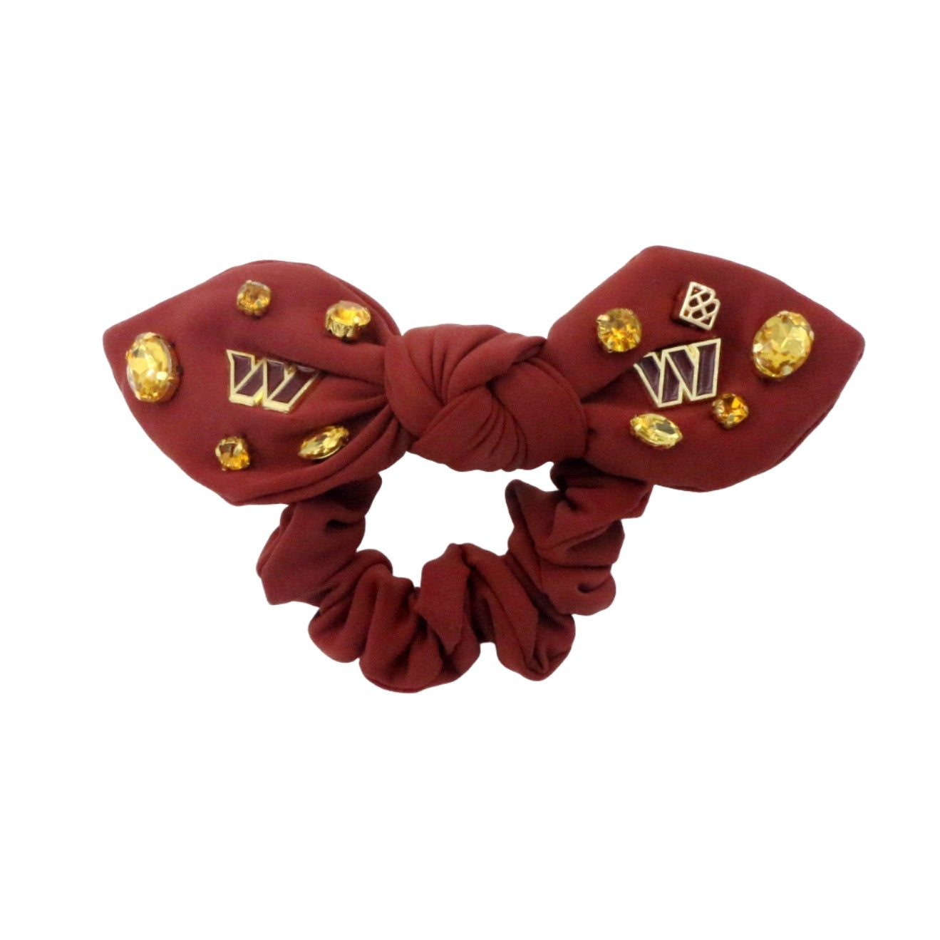 Washington Commanders Burgundy Logo Bow Scrunchie