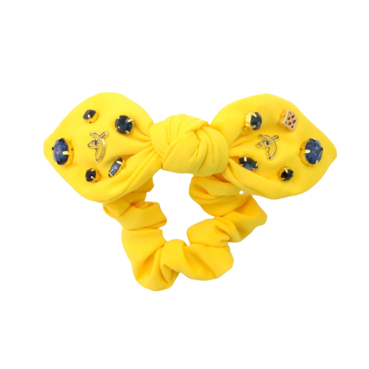 Savannah Bananas Yellow Logo Bow Scrunchie