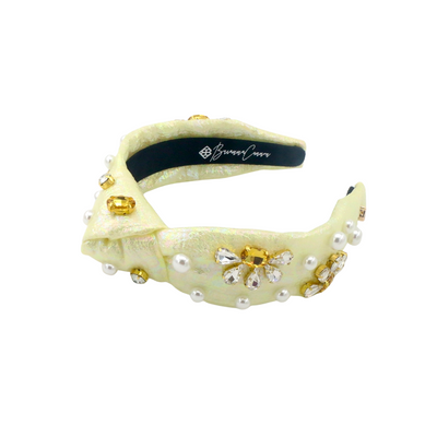 Child Size Yellow Shimmer Daisy Headband