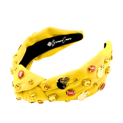 Fan Gear Football Headband in Athletic Gold